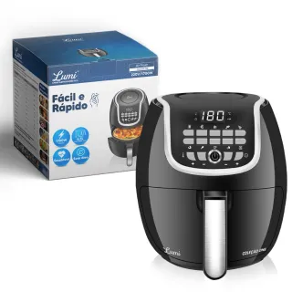 Fritadeira Digital Air Fryer 6.5L - Sem Óleo, Fácil e Rápido! - Touch Digital 8L 127v