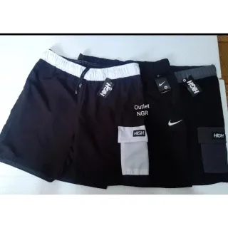 Lançamento premium: Bermuda Elastano Masculina Short - Bolso lateral Hig azul