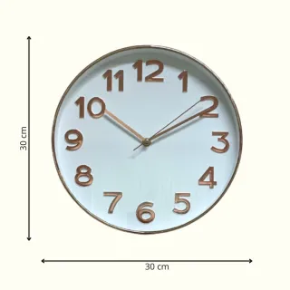 Relógio de Vidro Luxo Silencioso 30cm - Com Pilha - 566-P