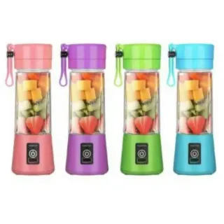 Portátil Mini Liquidificador Recarregável 6 Lâminas Micro Usb - Rosa