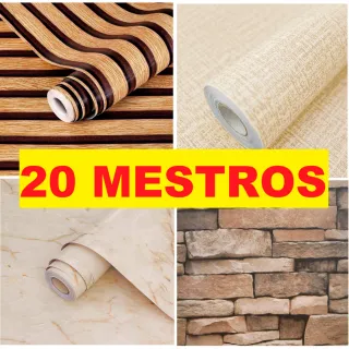 Diversos Modelos Papel de Parede Adesivo Lavável - 20 Metros - HEXAGONO