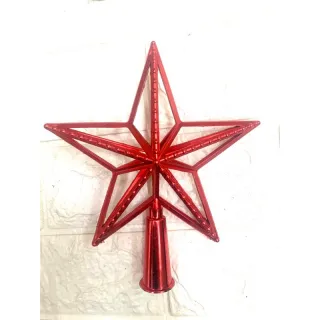 Enfeite Árvore Natal Estrela Ponteira Colorida 15cm - Dorado (11,5cm)