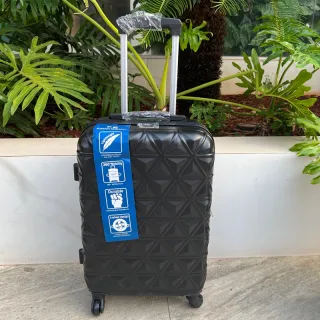 Mala de Bordo para Viagem com Rodinhas 360 Graus, Material em ABS Resistente e Cadeados Embutidos - N verde 17