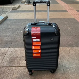 Mala de Bordo para Viagem com Rodinhas 360 Graus, Material em ABS Resistente e Cadeados Embutidos - N verde 17