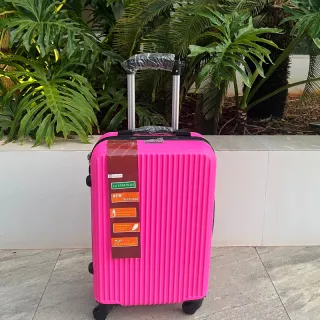 Mala de Bordo para Viagem com Rodinhas 360 Graus, Material em ABS Resistente e Cadeados Embutidos - N verde 17