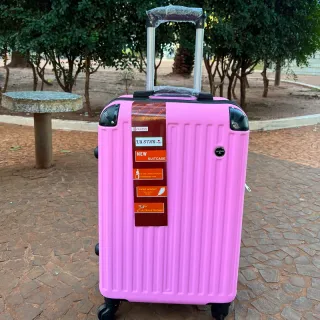 Mala de Bordo para Viagem com Rodinhas 360 Graus, Material em ABS Resistente e Cadeados Embutidos - N verde 17