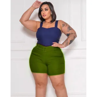 Verão Alfaitaria Plus Size: Cinto Fivela Forrada que Modela o Corpo - Pink