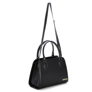 Handbag Santorini com alça transversal - Bolsa Baú - G-BIC-CREME-MARROM