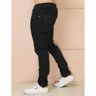 Calça Jeans Masculina Slim Elastano - Roupas Masculinas Originais de Alta Qualidade - Preto