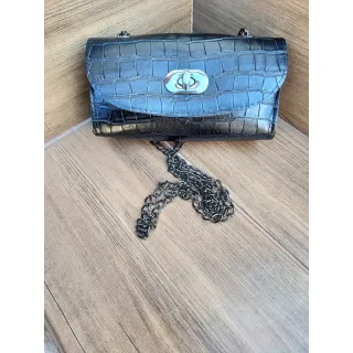 Promoção Lançamento! Bolsa Mini Blogueirinha com Corrente - Grafite