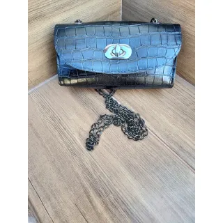 Promoção Lançamento! Bolsa Mini Blogueirinha com Corrente - Grafite