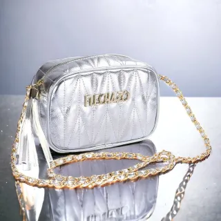 Promoção Verão: Bolsa Transversal Flechazo Metalizada Feminina - Bronze