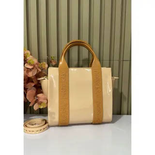 Bolsa Transversal de Ombro Luxo PJ - Preto/Rosê