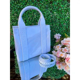 Bolsa Transversal de Ombro Luxo PJ - Preto/Rosê