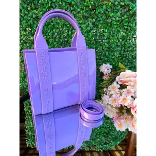 Bolsa Transversal de Ombro Luxo PJ - Preto/Rosê