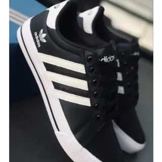 Leve e confortável sapato casual preto e branco masculino - Preto