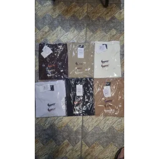 Marca NK Estética Casual Confortável: Camiseta Logo Bordado - Marrom