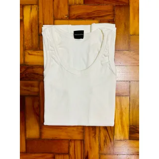 HIP HOP Regata Masculina Canelada estilo Americana - Branco