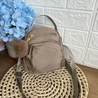 Promoção bolsa feminina transversal impermeável nylon passeio - rosa Y4382