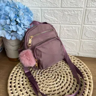 Promoção bolsa feminina transversal impermeável nylon passeio - rosa Y4382