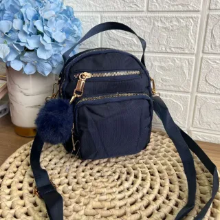 Promoção bolsa feminina transversal impermeável nylon passeio - rosa Y4382