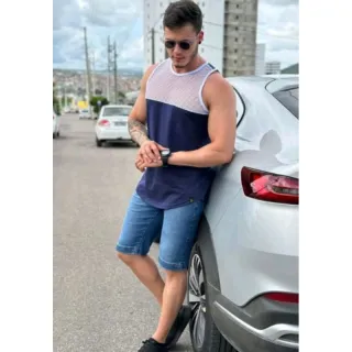 Camiseta Masculina Longline Oversized Laíse - Vermelho