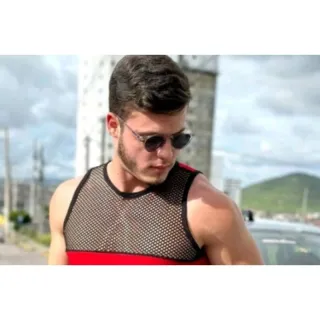 Camiseta Masculina Longline Oversized Laíse - Vermelho