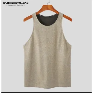 Regata brilho lurex masculina em malha - Preto chumbo