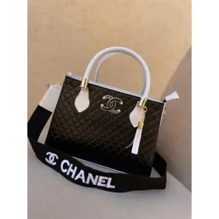 Lançamento Bolsa Feminina Média Alça Transversal Tira Colo - Preto/branco