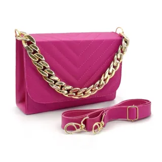 Lançamento: Bolsa Feminina Bordada de Mão com Alça Transversal Removível - Preto