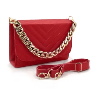 Lançamento: Bolsa Feminina Bordada de Mão com Alça Transversal Removível - Preto