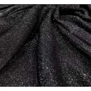 Regata brilho lurex masculina em malha - Preto chumbo