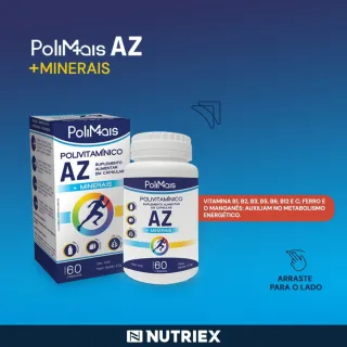 60 Caps Vit Polimais A-Z: Energia, Metabolismo e Imunidade - Único