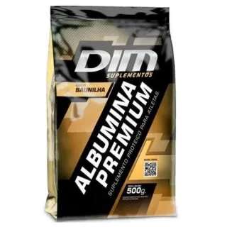500g Albumina Pura Dim - A melhor do Brasil - Baunilha