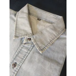 Camisa Original Lenda Urbana Jeans Claro Manga Longa Social Masculina - GG