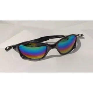 Estilosa Juju Lupa Feminino Masculino Óculos Mcs - Chumbo  Azul