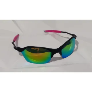 Estilosa Juju Lupa Feminino Masculino Óculos Mcs - Chumbo  Azul