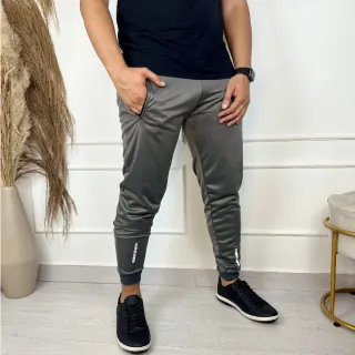 Agasalho Casual Treino Refletivo Dry Fit Skinny Jogger de Calça - Cinza