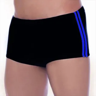 Lançamento Sunga Boxer Masculina Moda Praia Adulto - FAIXA AZUL