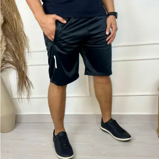 Calça Casual Refletiva Skinny Jogger Dry Fit - Academia e Treino - *Bermuda - Azul Marinho