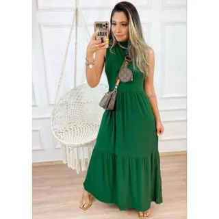 Elegante Vestido Cavado Casual Midi 442 - Rosa