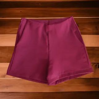 Cintura alta Alfaiataria curta - Preto Estampado 2