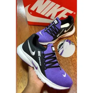 Tênis Leve Esportivo Confortável Feminino para Academia e Caminhada - Uva/pto(sola lilás)