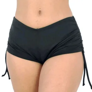 Calcinha Sunquini Shorts Cordinha Biquíni Praia - Azul Marinho