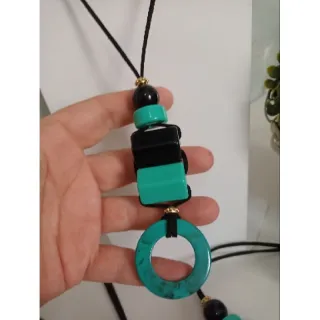 Escolha vários modelos de maxi colar feminino - Preto amêndoa