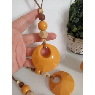 Escolha vários modelos de maxi colar feminino - Preto amêndoa