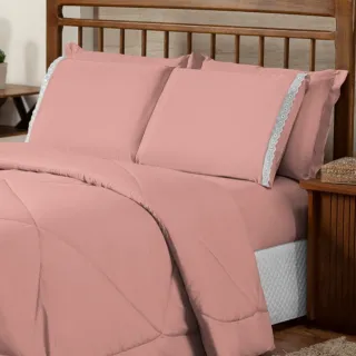 Edredom Dupla Face para Cama de Queen - Frio Inverno - Branco