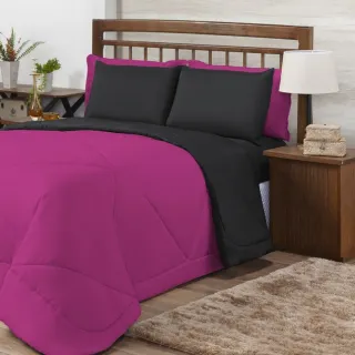 Edredom Dupla Face para Cama de Queen - Frio Inverno - Branco