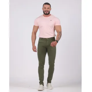 Alfaiataria Militar Lycra Elastano Calça Sport Fino Verde - TAM 44