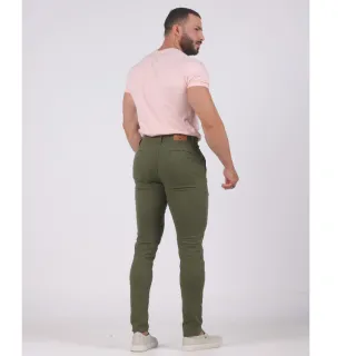 Alfaiataria Militar Lycra Elastano Calça Sport Fino Verde - TAM 44